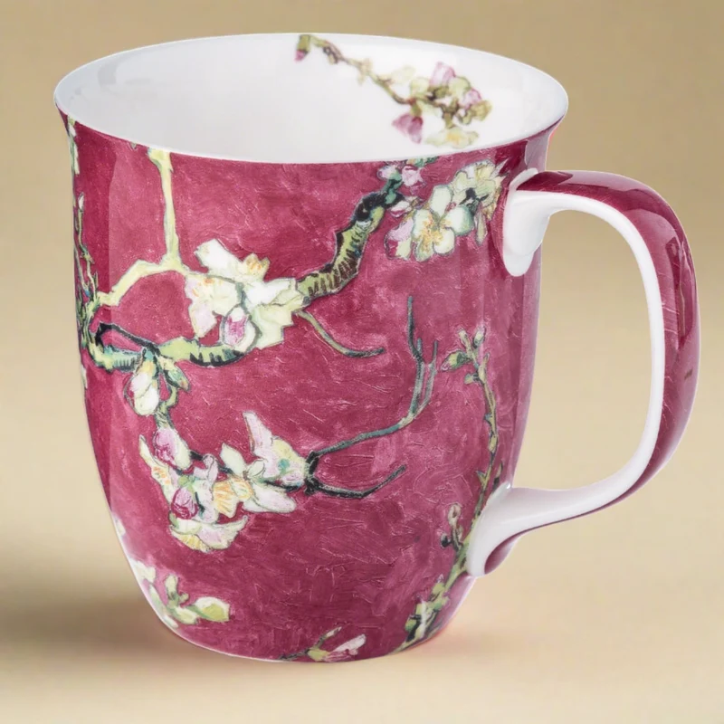 McIntosh Java Mug - Van Gogh - Almond Blossom Red