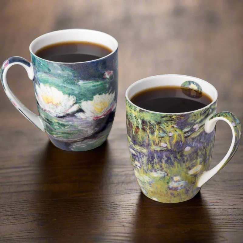 McIntosh 2 Mug Set - Monet - Water Lilies