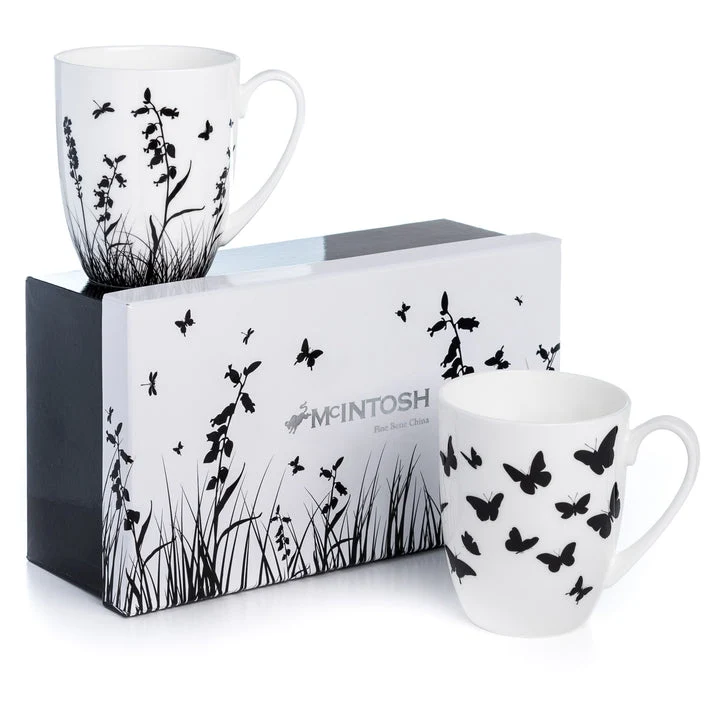 McIntosh 2 Mug Set - Meadow Silhouette