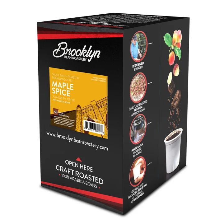 Brooklyn Bean Coffee Maple Spice 40 CT