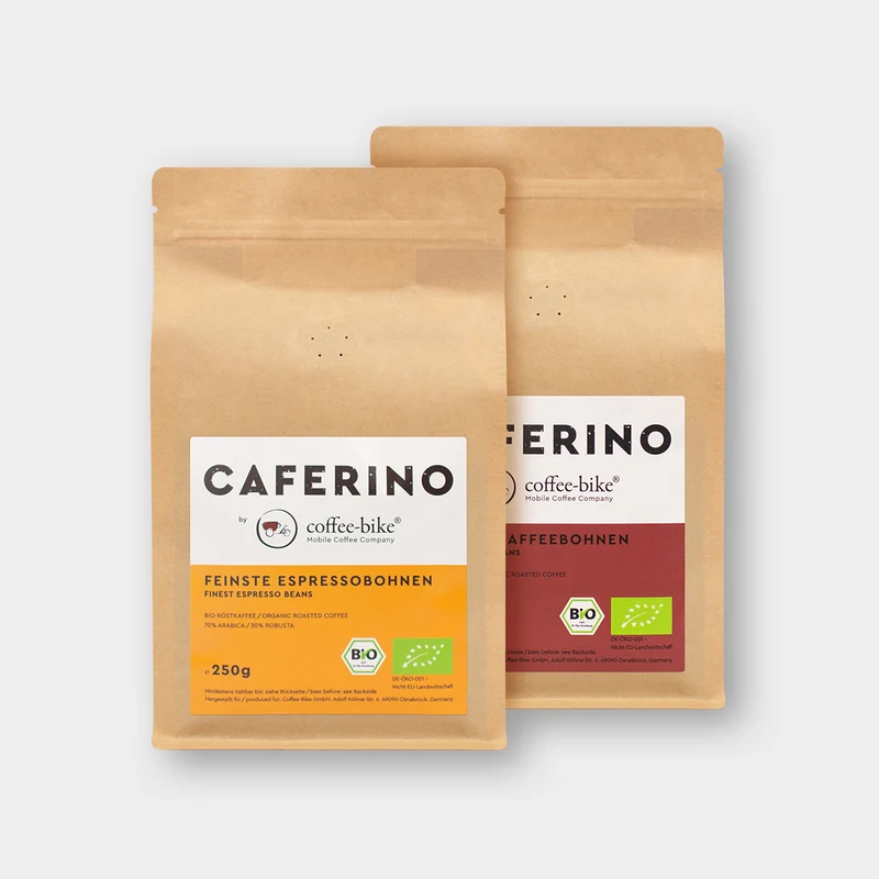 Caferino Probierpaket (Bio-Kaffeebohnen 250g & Bio-Espressobohnen 250g)