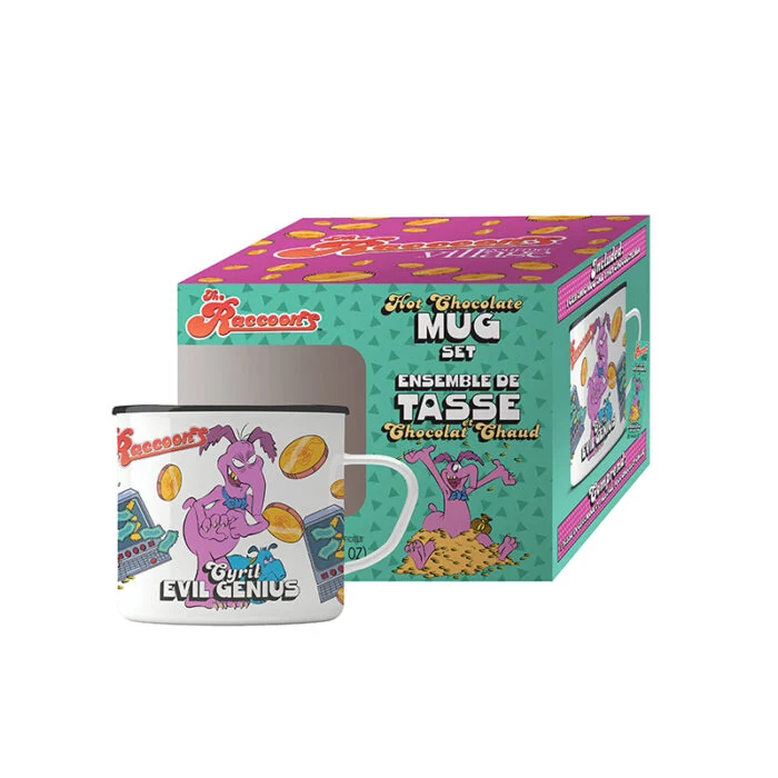 Gourmet du Village - 1 Mug Set - Racoons - Cyril - Evil Genius