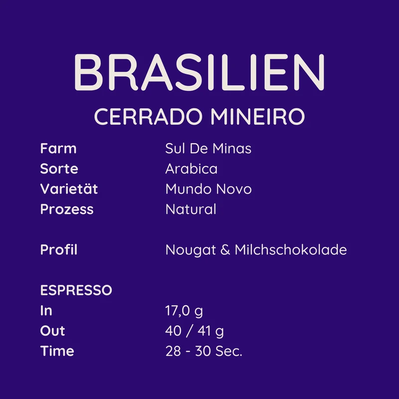 Brasilien Cerrado Mineiro ESPRESSO