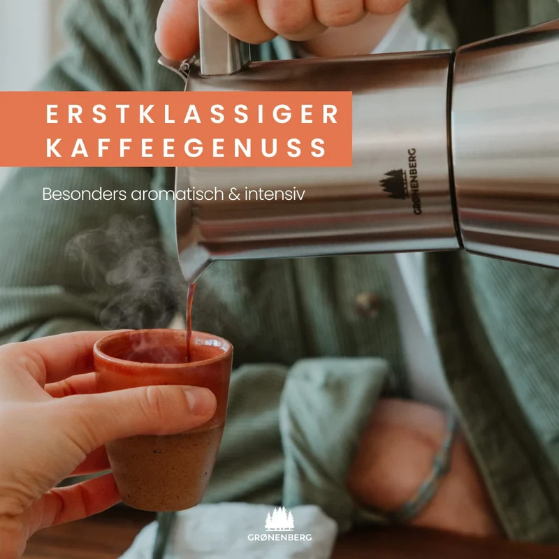 Grønenberg Espressokocher Edelstahl