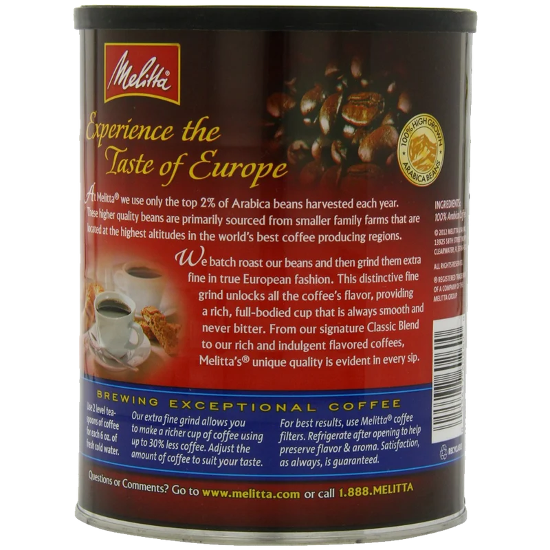 Melitta Coffee Classic Blend Ground Medium Roast