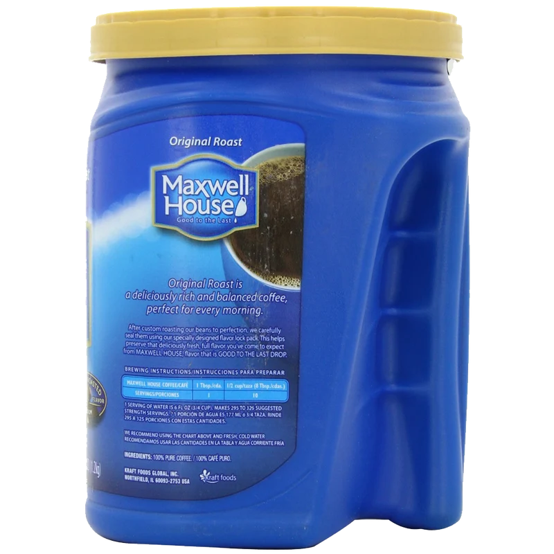 Maxwell House Original Roast Ground Coffee Value Container