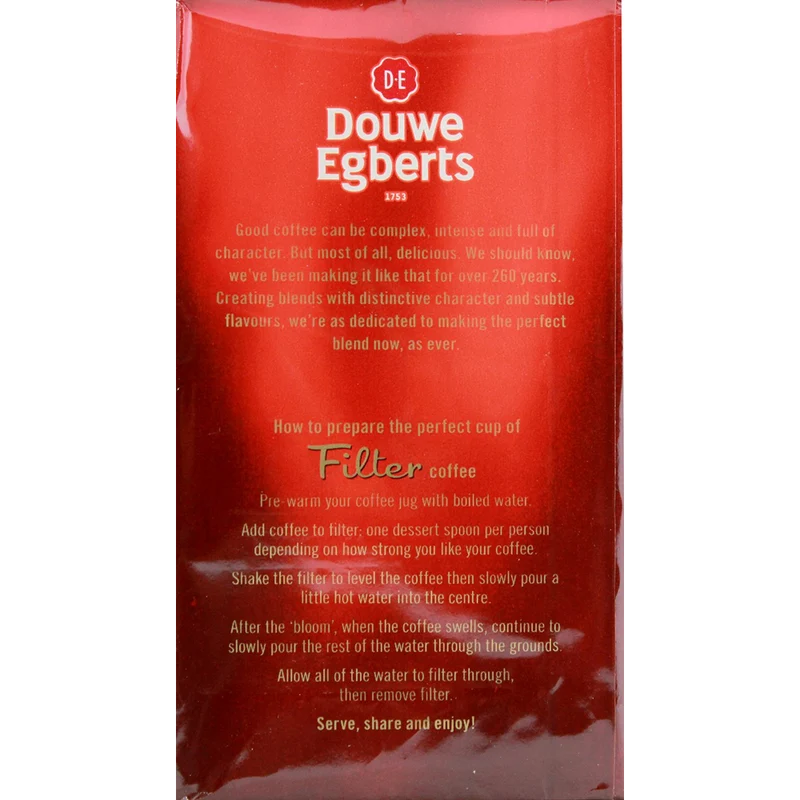 Douwe Egberts Douwe Egberts Filter Blend Ground Coffee Medium Roast