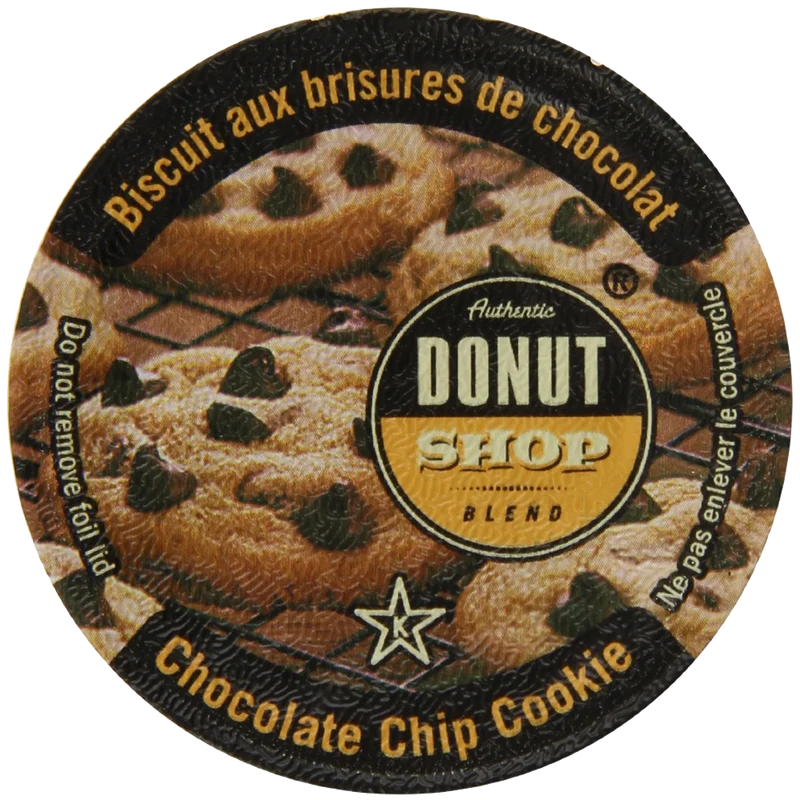 Authentic Donut Shop Blend Coffee Chocolate Chip Cookie