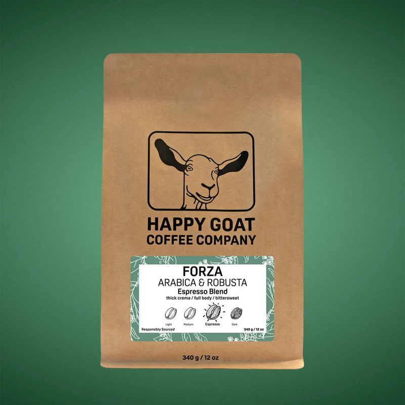 Happy Goat Coffee Company WB Forza Espresso 12oz (340g)