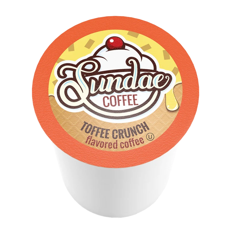 Sundae Coffee Ice Cream Flavoured Toffee Crunch 48 CT