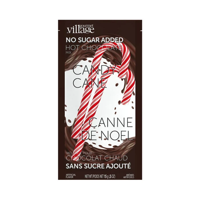 Gourmet Du Village Hot Chocolate - No Sugar Added - Candy Cane