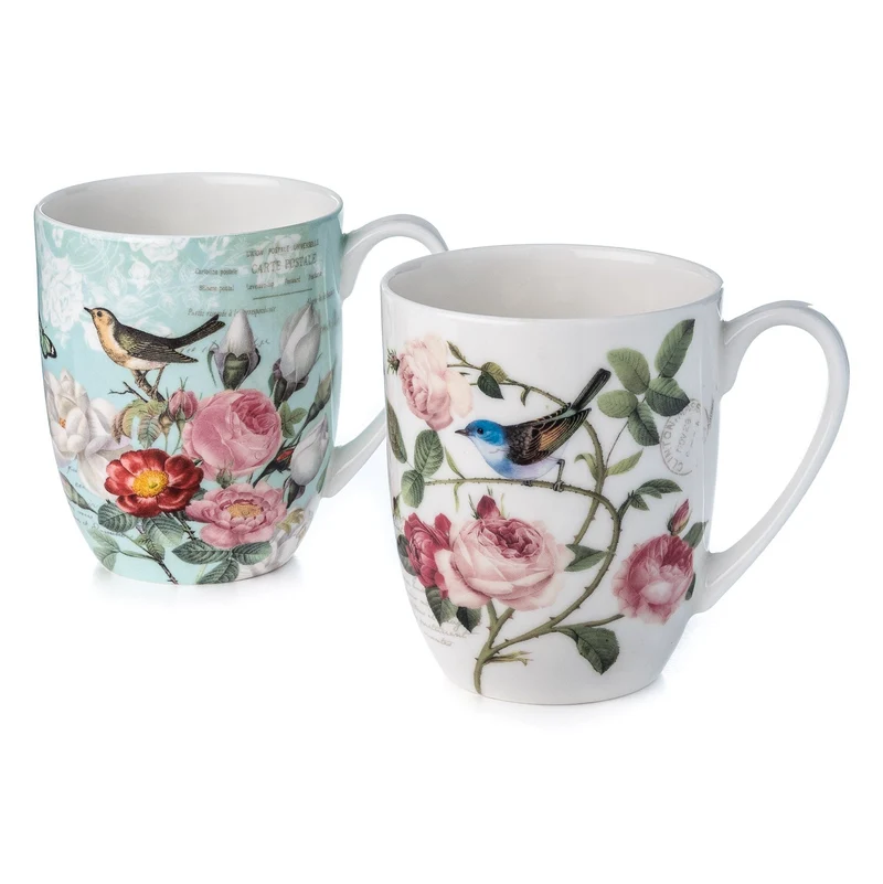 McIntosh 2 Mug Set - Bird Garden