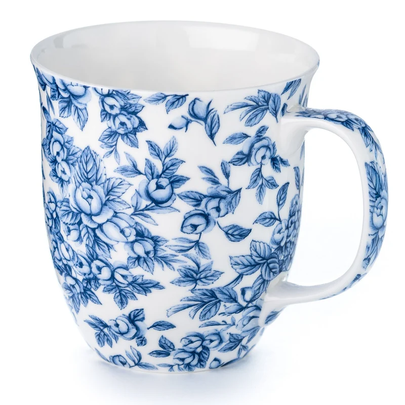 McIntosh Java Mug - Pretty Chintzy - Light Blue Roses