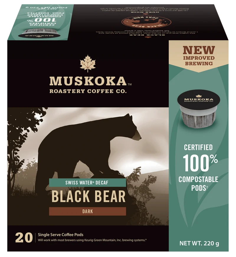 Muskoka Roastery Coffee Co. Black Bear Decaf 20 CT