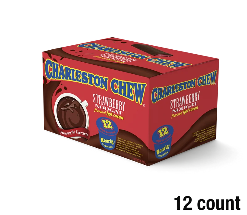 Charleston Chew Strawberry Nougat Hot Chocolate 12 CT