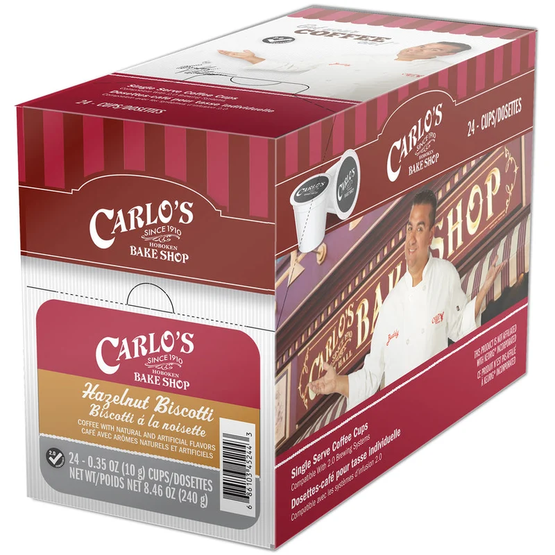 Carlo's Bake Shop Hazelnut Biscotti 24 CT