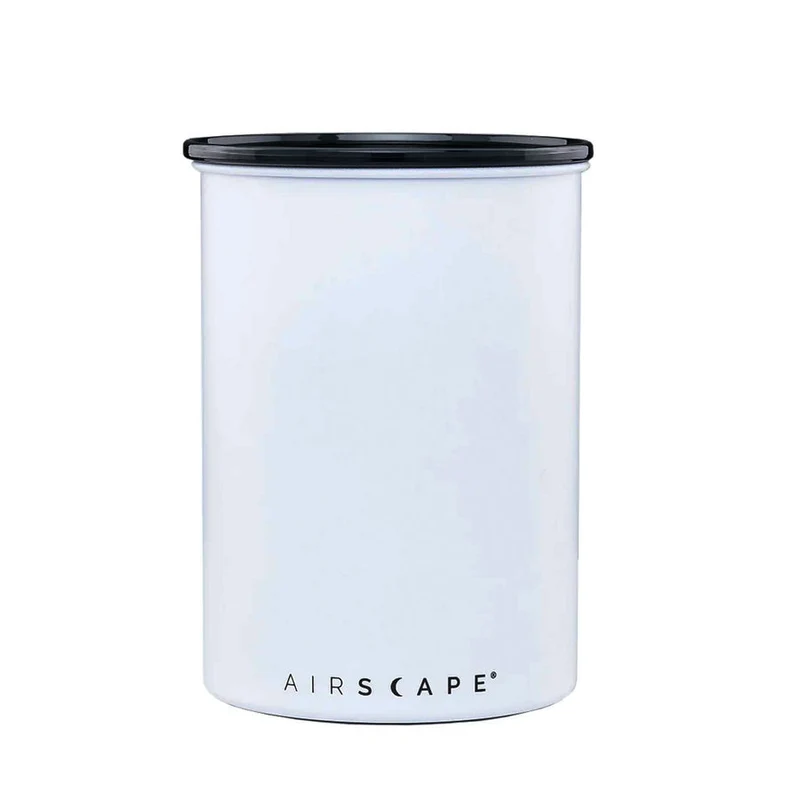 Airscape Classic 1 lb Coffee Canister - Matte White