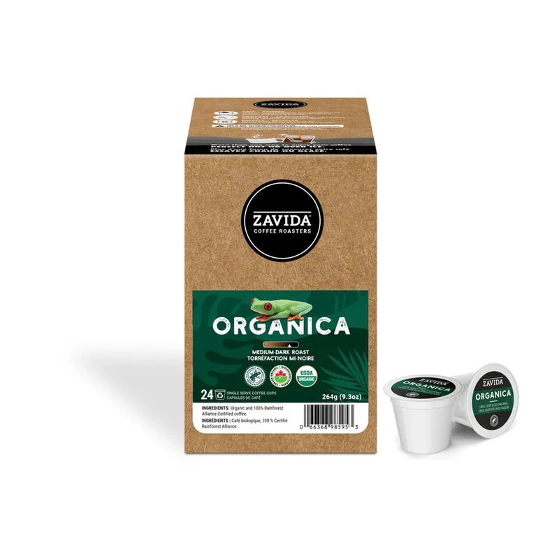 Zavida Organica Medium-Dark Roast 24 CT
