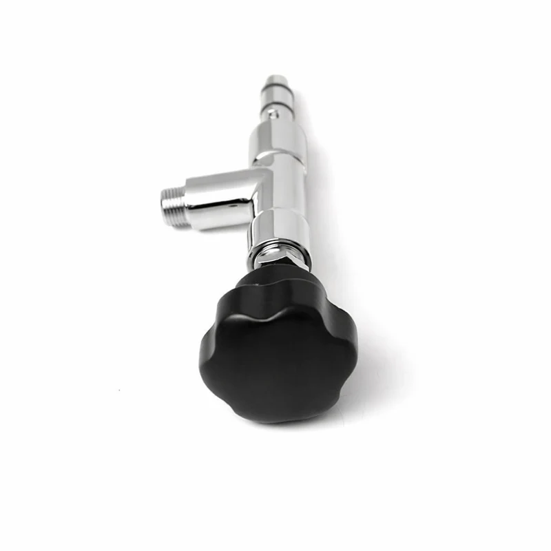 Pavoni Chrome Steam Tap Complete (Black Knob) - 395124