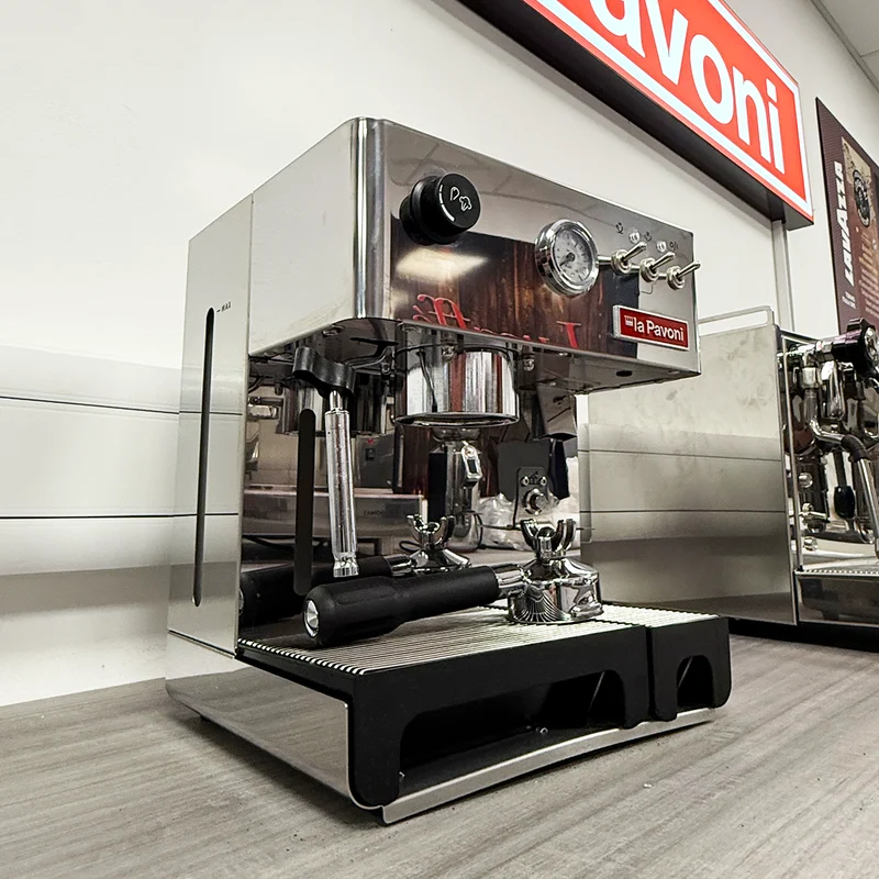 REFURBISHED PRODUCT La Pavoni Combined Domus Bar Domestic Coffee Machine with Integrated Grinder Stainless Steel UK Plug LPCDMB02UK