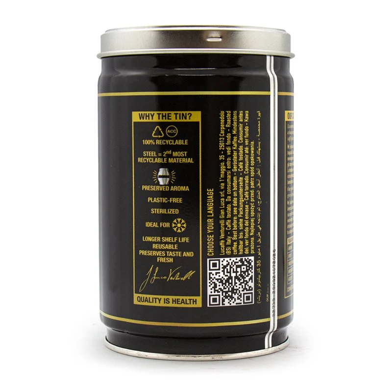 Lucaffe 100% Arabica Beans 250g Tin - V9063