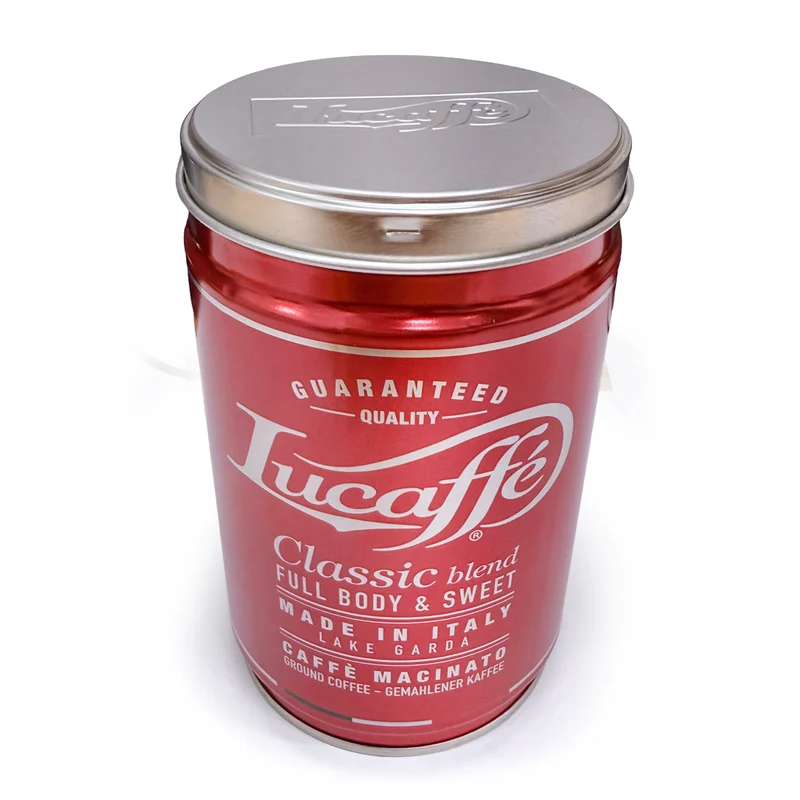 Lucaffe Classic Espresso Ground Coffee 250g Tin - V1018