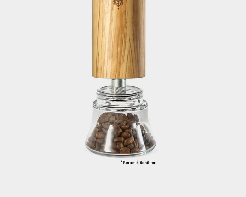 Eureka Baby Grinder / Olivenholz mit Keramik Behälter