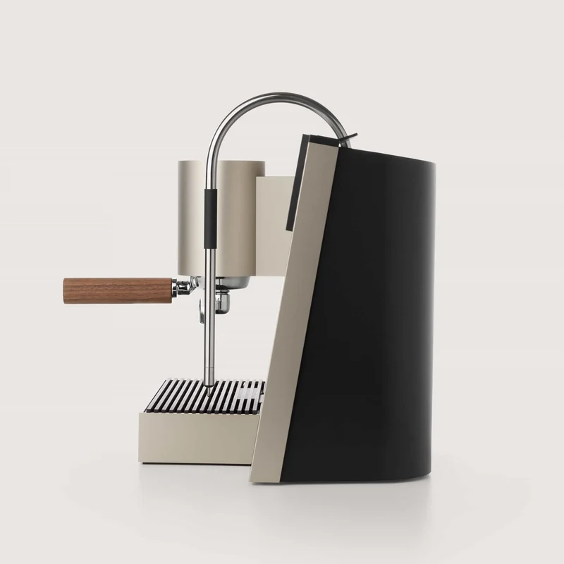 LIGRE youn silver-beige mit Walnut Zubehör