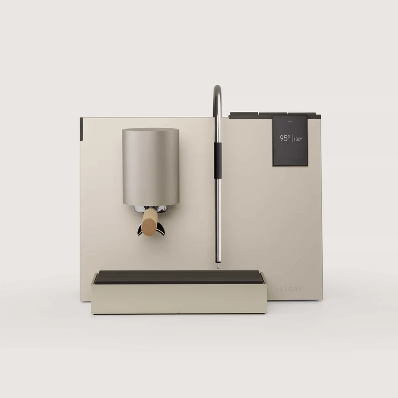 Ligre Youn Silver - Beige & Siji Kaffeemühle im Set
