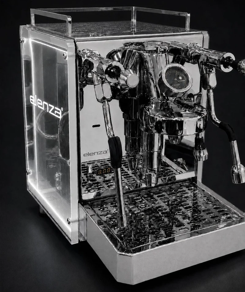 Elenza Athena Espresso Machine Clear Sides