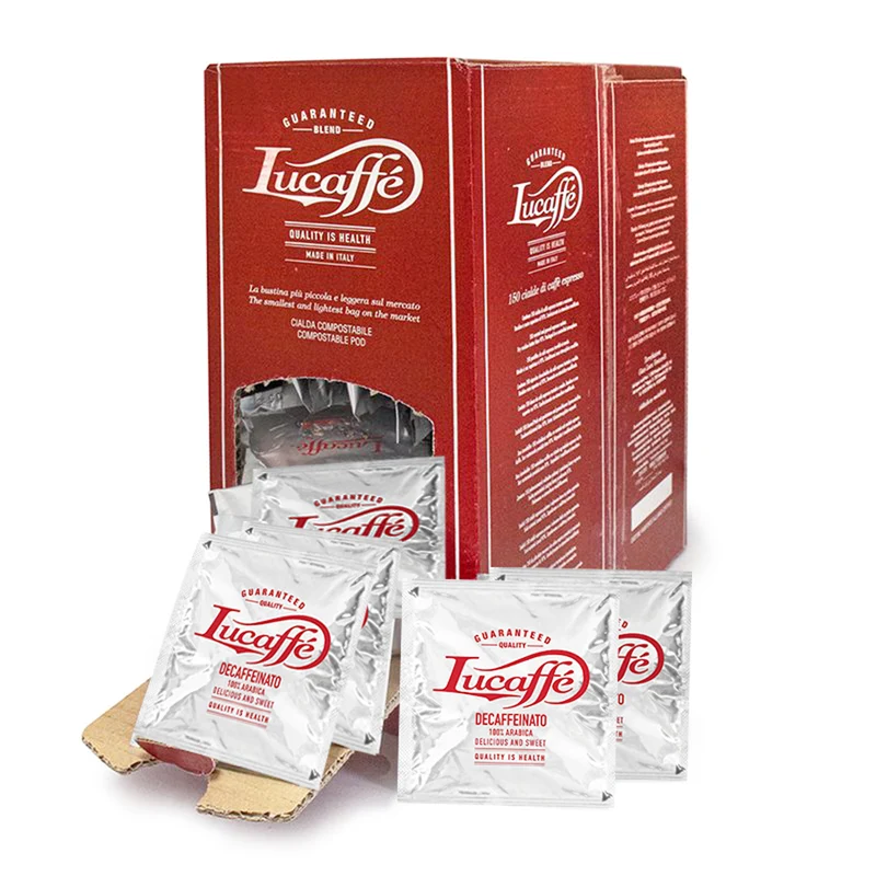 Lucaffe Decaffeinated ESE 7g Single Pods - V6413