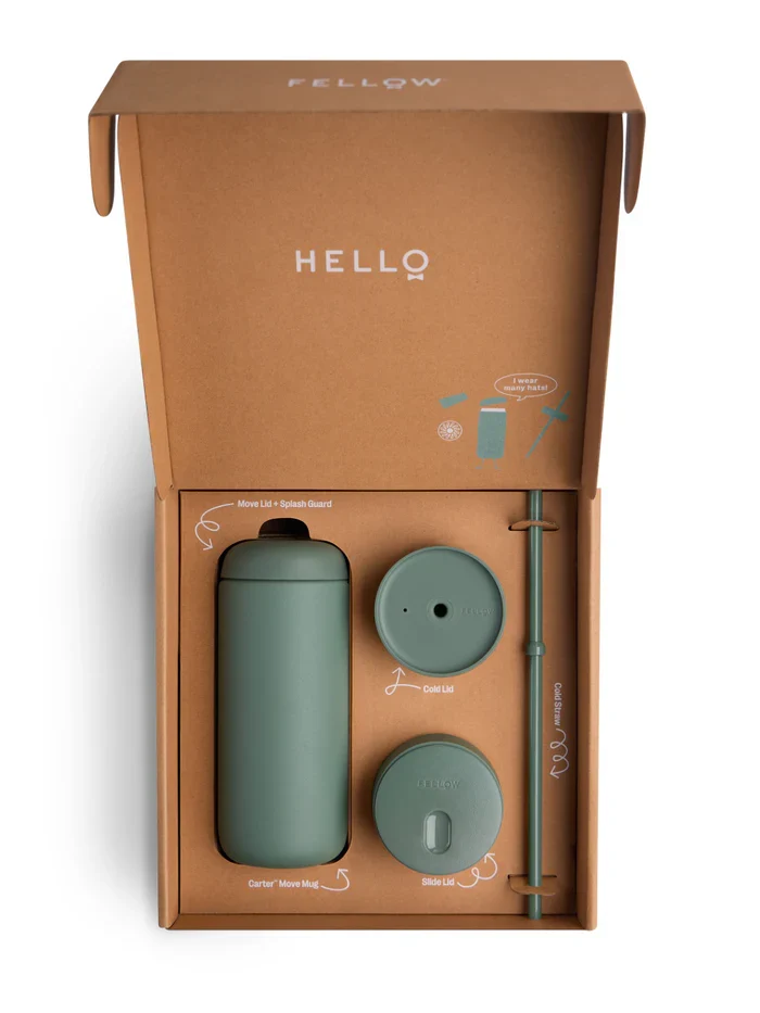 Fellow - Carter 3 - 1 Sip Set - Smoke Green (474ml/16oz)