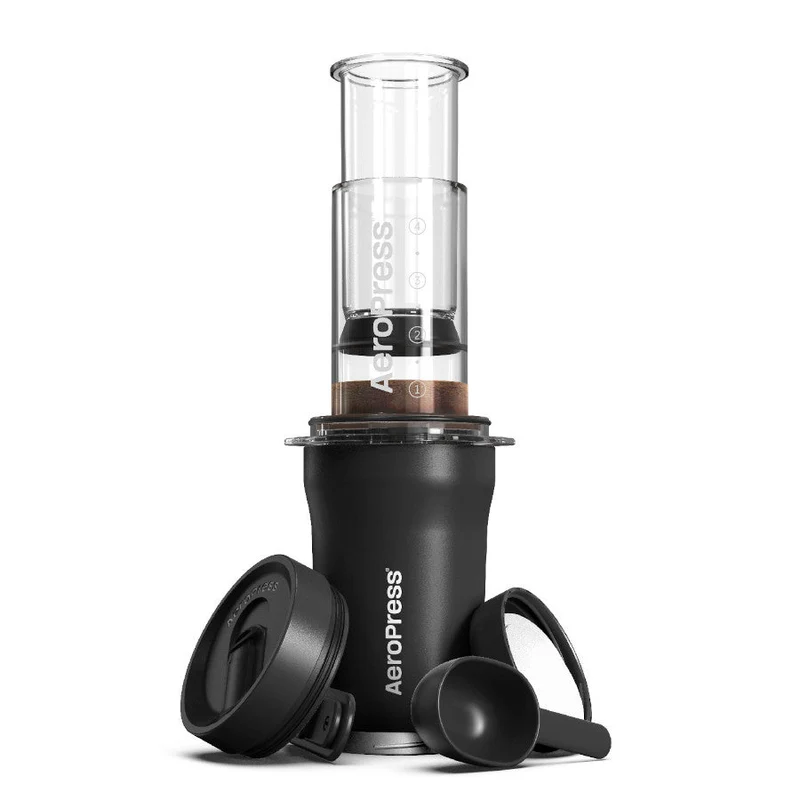 AeroPress Go Plus – Portable Travel Coffee Maker Kit