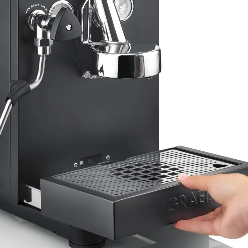 Siebträger-Espressomaschine Batessa, schwarz-matt