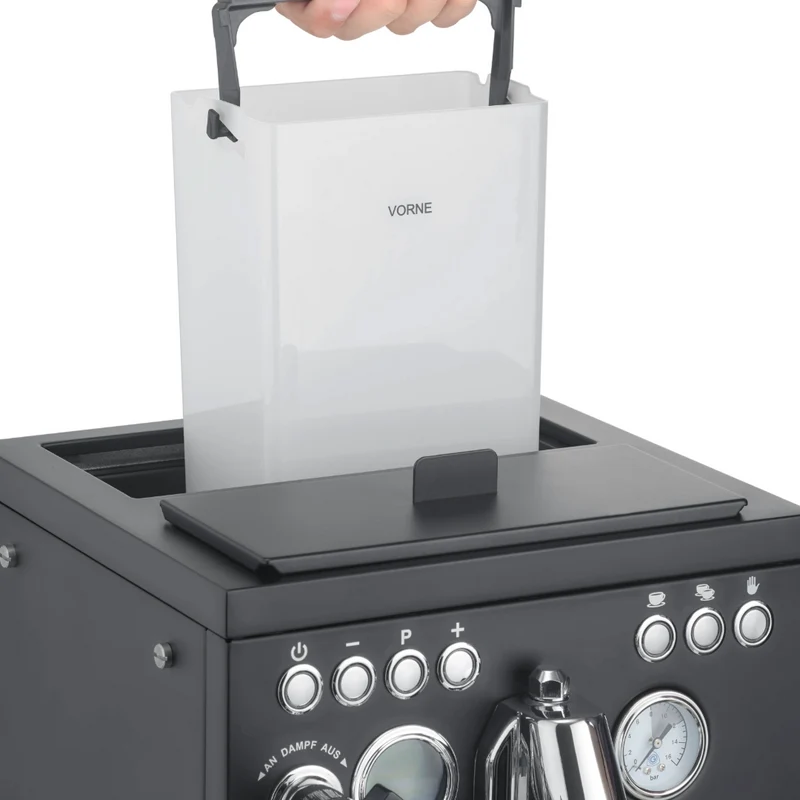 Siebträger-Espressomaschine Batessa, schwarz-matt