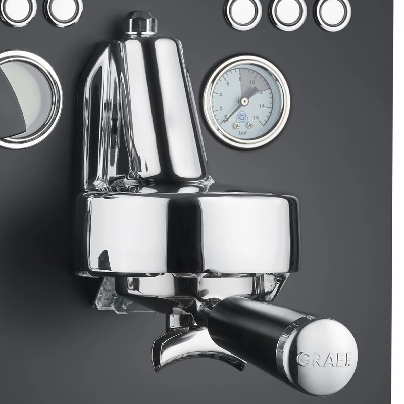 Siebträger-Espressomaschine Batessa, schwarz-matt