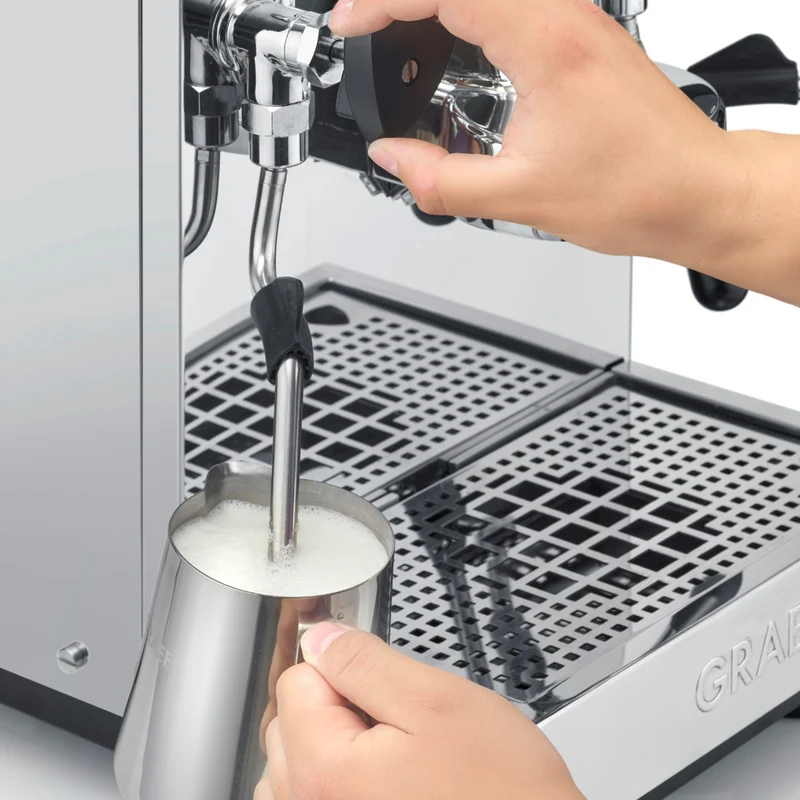 Siebträger-Espressomaschine Estessa, Edelstahl
