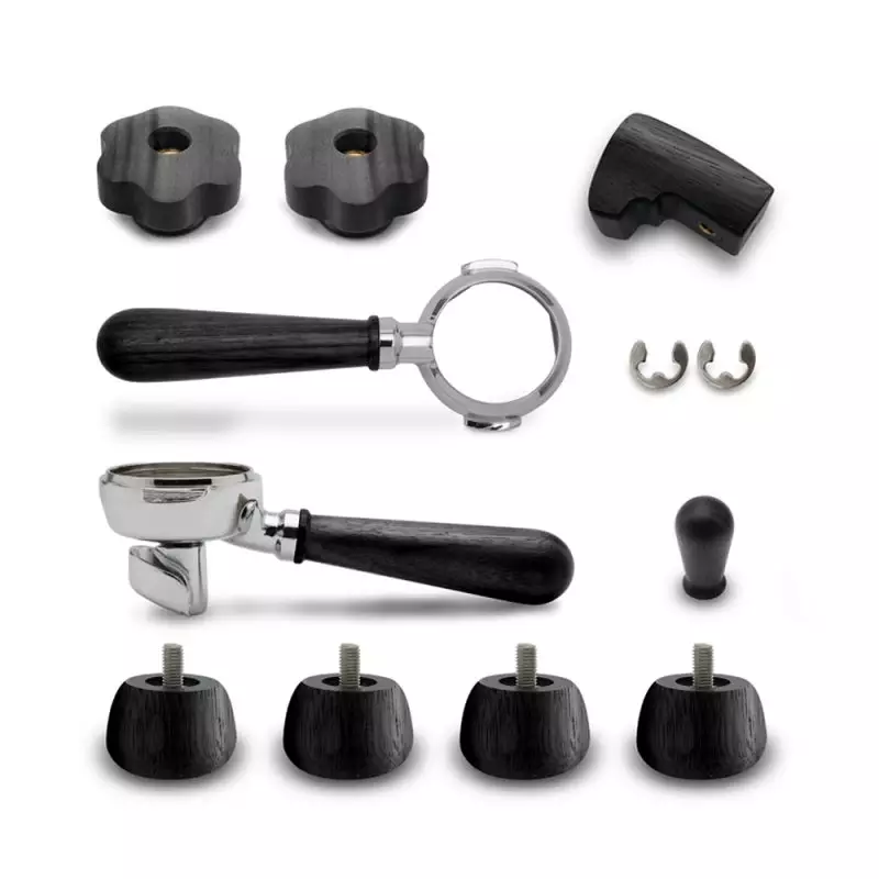 Lelit schwarzes Nussbaumholz upgrade kit für Lelit Bianca