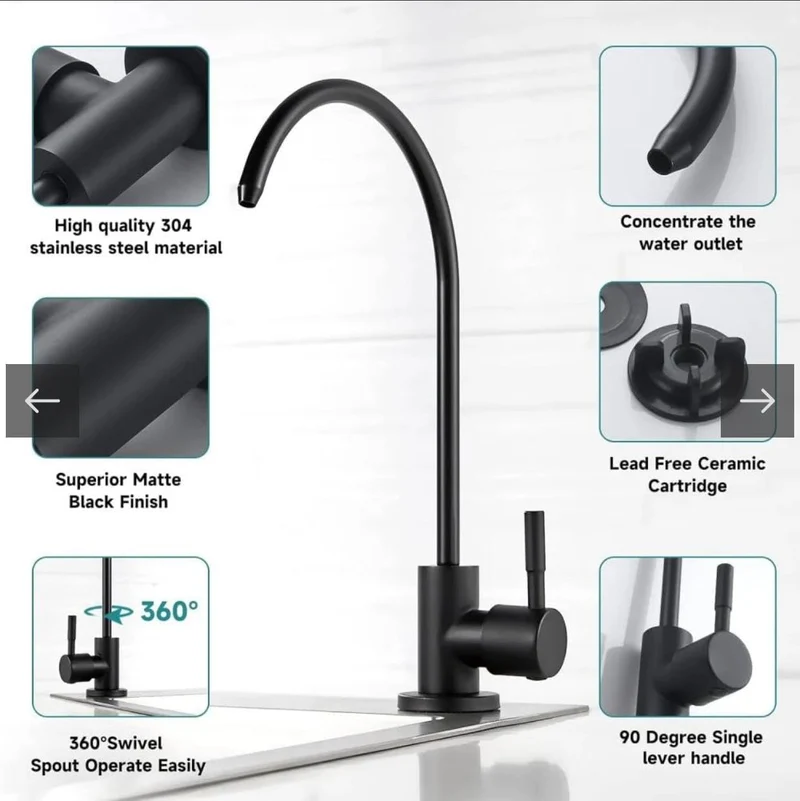 Water Filter Faucet - Black