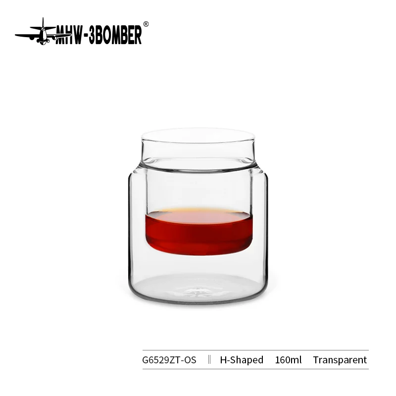 MHW-3BOMBER DW Glass-H-Shaped 130ml