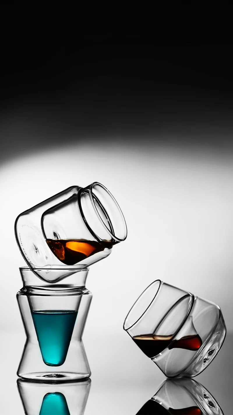 MHW-3BOMBER DW Glass-V type 130ml