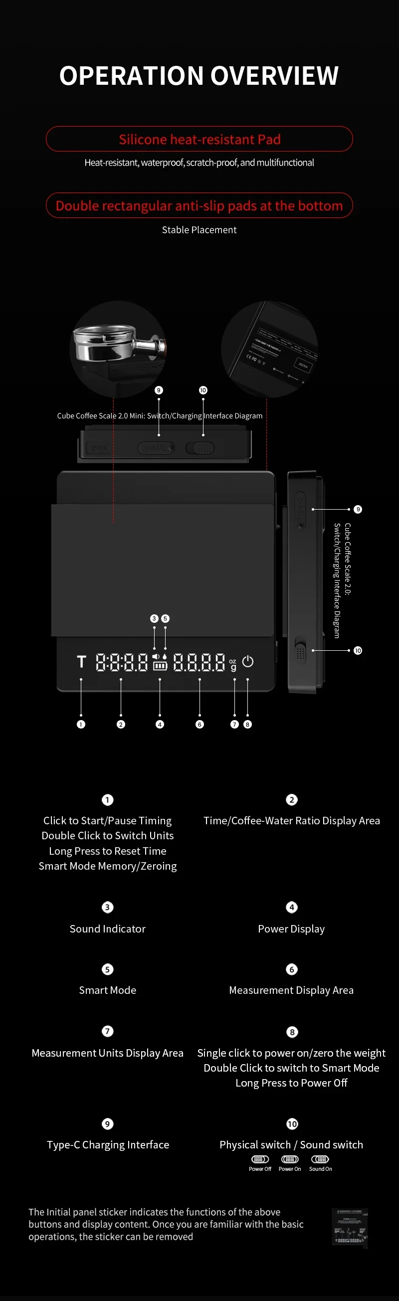 MHW-3BOMBER WÜRFEL-KAFFEEWAAGE 2.0 MINI