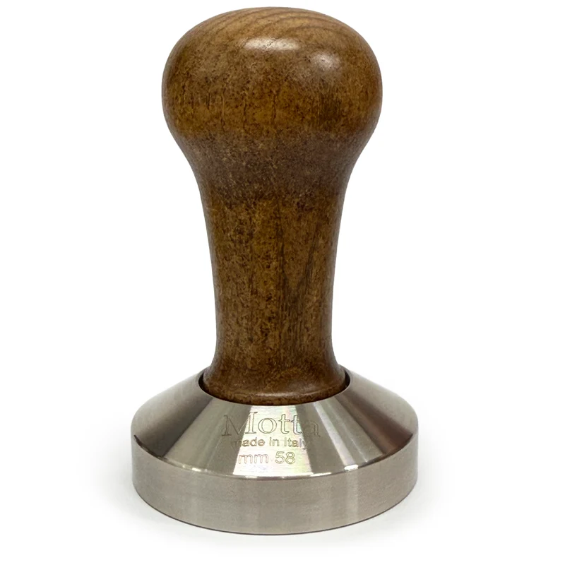 Motta Flat Coffee Tamper ø 58mm Walnut Handle - 8100/M