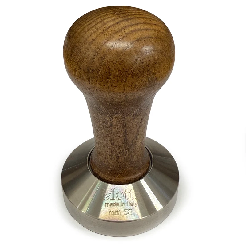 Motta Flat Coffee Tamper ø 58mm Walnut Handle - 8100/M