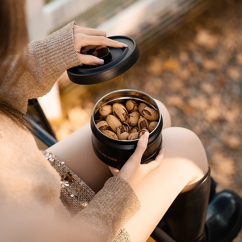 MHW Coffee Manual Vacuum Storage Canister - Black