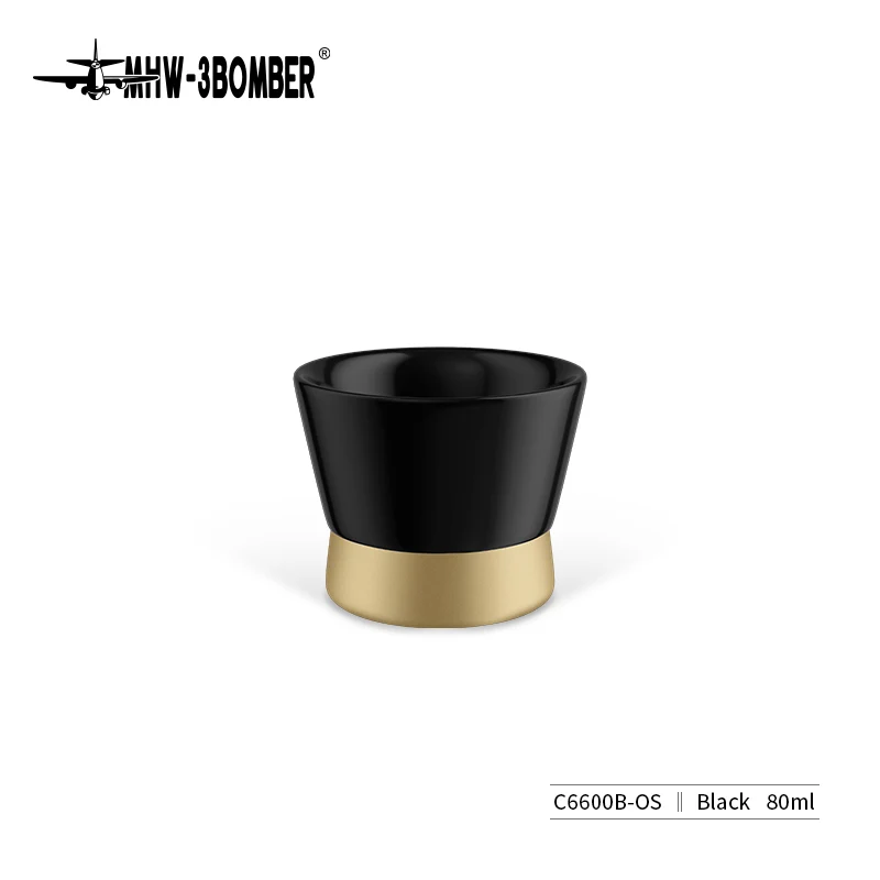 MHW CERA Series Ceramic Cup-80ml Black