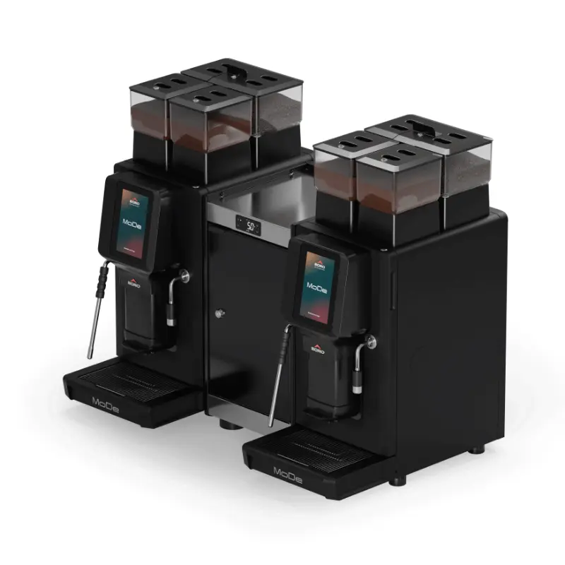 Egro MoDe 2x Pro Milk Fully Automatic Coffee Machine + MK6 Fridge Commercial Bundle