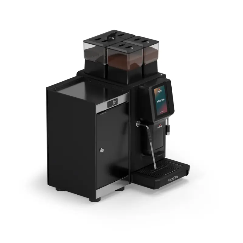 Egro MoDe Pro Milk Fully Automatic Coffee Machine + MK6 Fridge Commercial Bundle