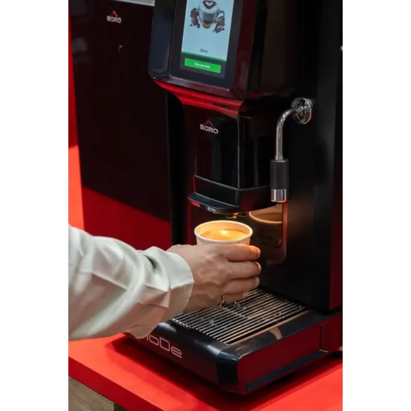 Egro MoDe Pro Milk Fully Automatic Coffee Machine + MK6 Fridge Commercial Bundle