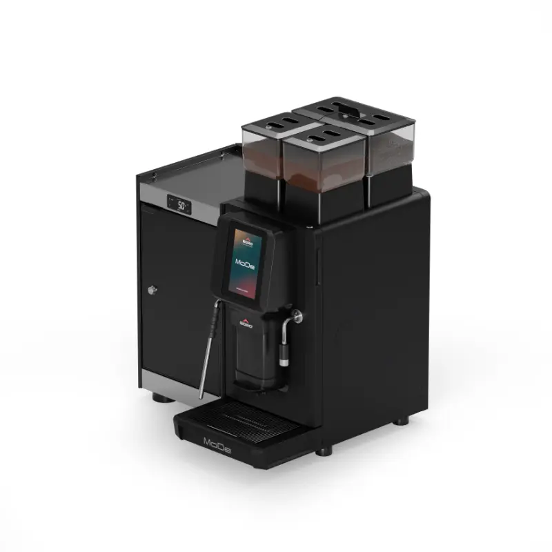 Egro MoDe Pro Milk Fully Automatic Coffee Machine + MK6 Fridge Commercial Bundle